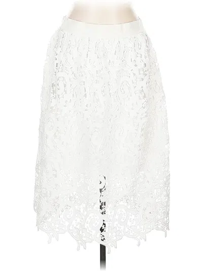 Pre-owned Ann Taylor Formal Skirt In White