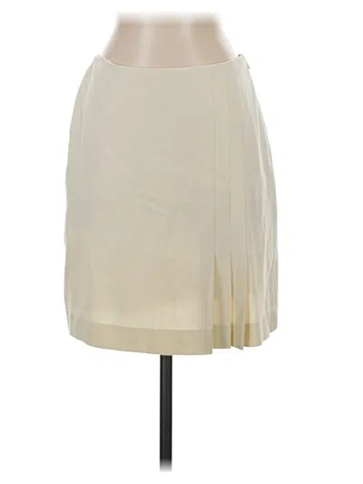 Pre-owned Ann Taylor Formal Skirt In White