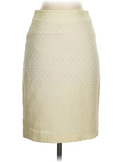 Pre-owned Ann Taylor Formal Skirt In White