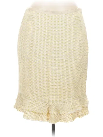 Pre-owned Ann Taylor Formal Skirt In Yellow