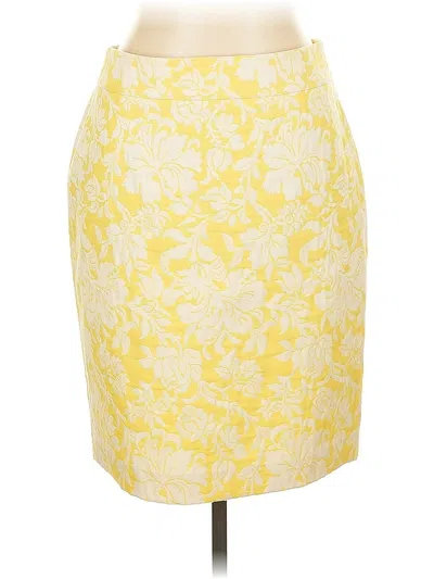 Pre-owned Ann Taylor Formal Skirt In Yellow