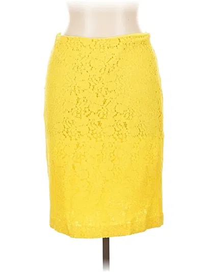Pre-owned Ann Taylor Formal Skirt In Yellow