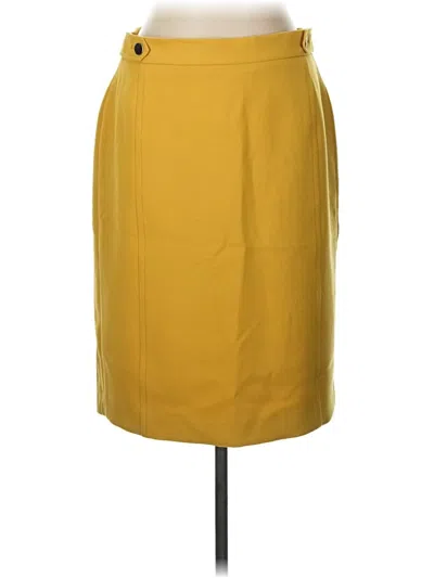 Pre-owned Ann Taylor Formal Skirt In Yellow