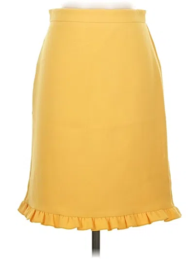 Pre-owned Ann Taylor Formal Skirt In Yellow