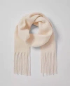 Ann Taylor Fuzzy Scarf In Winter White