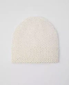 Ann Taylor Glitz Beanie In Winter White