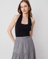 Ann Taylor Halter Sweater In Black