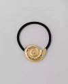 Ann Taylor Hammered Shell Hair Tie Set In Goldtone
