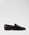 Ann Taylor Hardware Embellished Leather Loafers In Black