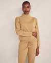 Ann Taylor Haven Well Within Balance Funnel Neck Top In Tigers Eye