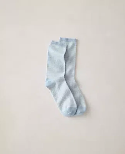 Ann Taylor Haven Well Within Cashmere Striped Socks In Fresh Cream