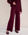 Ann Taylor Haven Well Within Cashmere Wide Leg Pants In Red