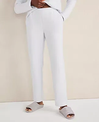 Ann Taylor Haven Well Within Comfort Fleece Tapered Pants In White