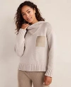 Ann Taylor Haven Well Within Cotton Blend Pocket Hoodie