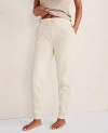 Ann Taylor Haven Well Within Cozy Fleece Joggers In Birch