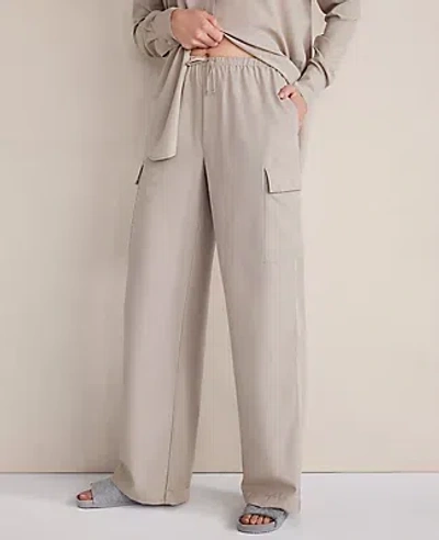 Ann Taylor Haven Well Within Drapey Modal Cargo Pants In Blue