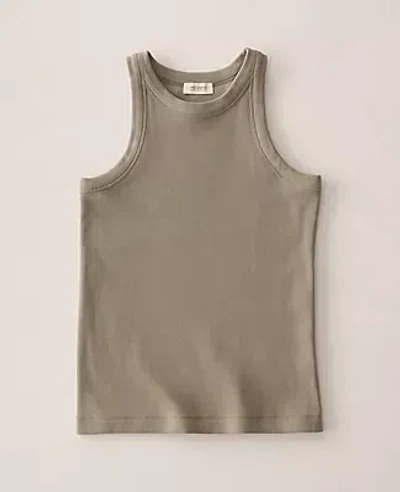 Ann Taylor Haven Well Within Essential Organic Cotton Racerback Tank In Green