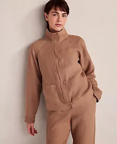 Ann Taylor Haven Well Within Everweave Linen Jacket In Multi