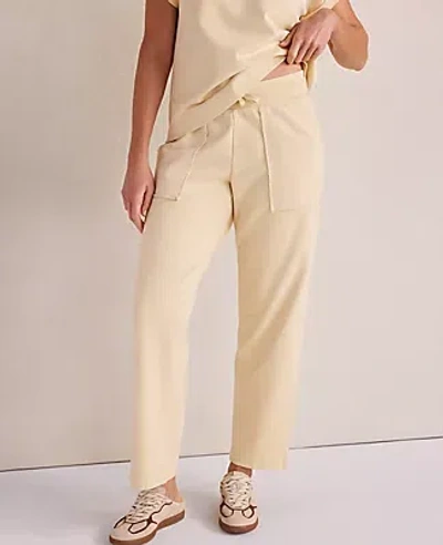 Ann Taylor Haven Well Within Garment-dyed Organic Cotton Terry Pants