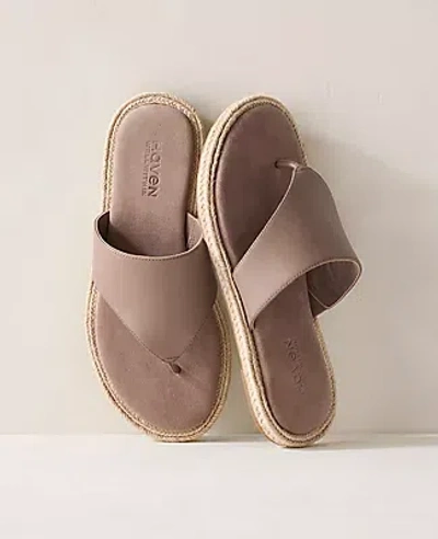 Ann Taylor Haven Well Within Leather Espadrille Sandals In Brown