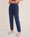 Ann Taylor Haven Well Within Linen Barrel Leg Pants In Blue