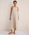 Ann Taylor Haven Well Within Linen Halter Midi Dress