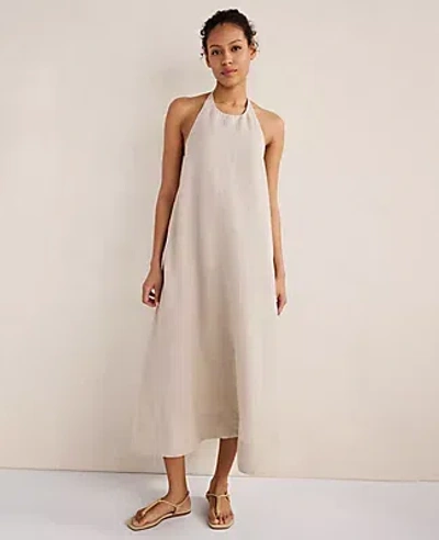 Ann Taylor Haven Well Within Linen Halter Midi Dress