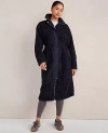 Ann Taylor Haven Well Within Long Sherpa Coat In Blue