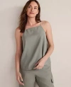 Ann Taylor Haven Well Within Luxe Modal Square Neck Tank Top In Green