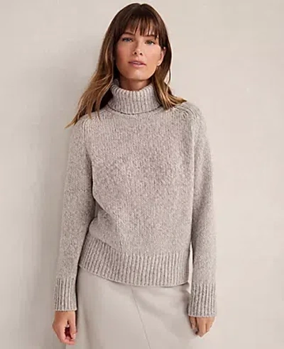 Ann Taylor Haven Well Within Marled Cashmere Cocoon Crewneck Sweater