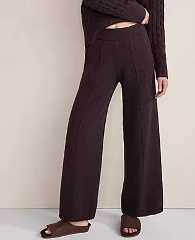 Ann Taylor Haven Well Within Organic Cotton Blend Pintuck Wide Leg Pants In Black