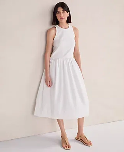 Ann Taylor Haven Well Within Organic Cotton Drop Waist Bubble Dress
