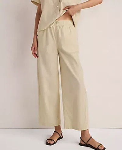 Ann Taylor Haven Well Within Organic Cotton Linen Barrel Leg Pants In Neutral