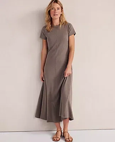 Ann Taylor Haven Well Within Organic Cotton Rib Knit Maxi Dress In Brown