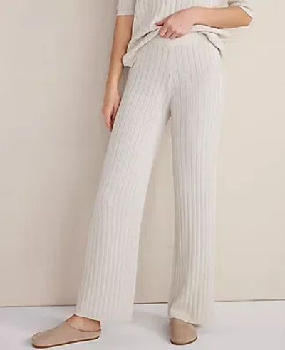 Ann Taylor Haven Well Within Organic Cotton Ribbed Straight Leg Pants