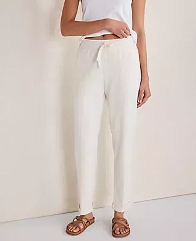 Ann Taylor Haven Well Within Organic Cotton Terry Pants In Ivory