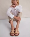 Ann Taylor Haven Well Within Raffia Cutout Slides In Cognac