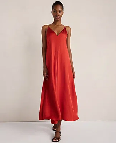 Ann Taylor Haven Well Within Silky Maxi Dress In Tomato