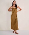 Ann Taylor Haven Well Within Silky Pleated Maxi Dress In Green