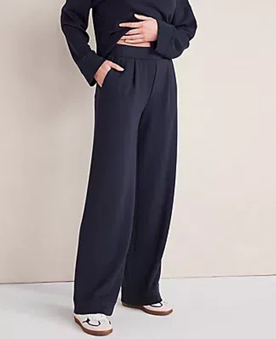 Ann Taylor Haven Well Within Soft Knit Wide Leg Pleated Pants
