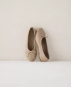 Ann Taylor Haven Well Within Soft Leather Ballet Flats In Porcini