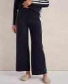 Ann Taylor Haven Well Within Sporty Stripe Straight Leg Pants In Blue