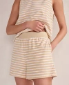 Ann Taylor Haven Well Within Terry Cloth Stripe Shorts
