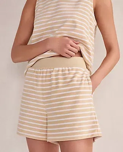 Ann Taylor Haven Well Within Terry Cloth Stripe Shorts