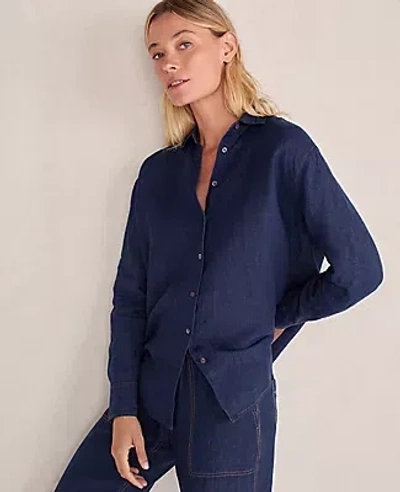 Ann Taylor Haven Well Within The Daily Shirt In Blue