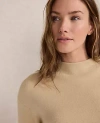 Ann Taylor Haven Well Within Tuxedo Stripe Funnel Neck Pullover In Neutral