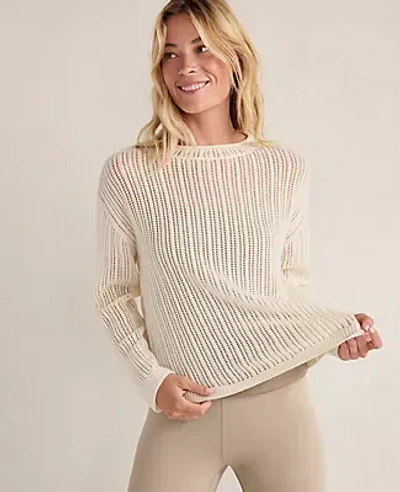 Ann Taylor Haven Well Within Wool And Cashmere Pointelle Roll Neck Sweater In Neutral