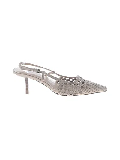 Pre-owned Ann Taylor Heels In Silver