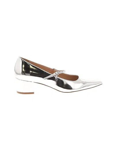 Pre-owned Ann Taylor Heels In Silver