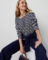 Ann Taylor Henley Popover Top In Pure Sapphire
